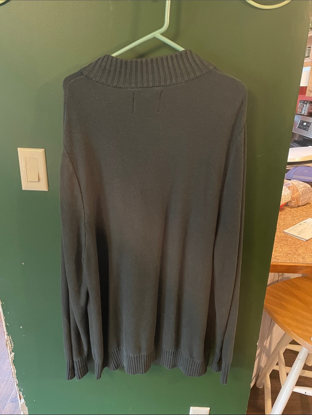 Vintage T. Dalton Clothing 1/4 Zip pullover sweater long sleeve green - Picture 3 of 3